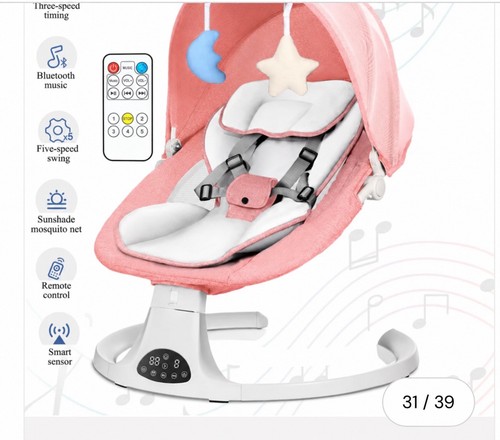 Bluetooth electric baby swing - baby,