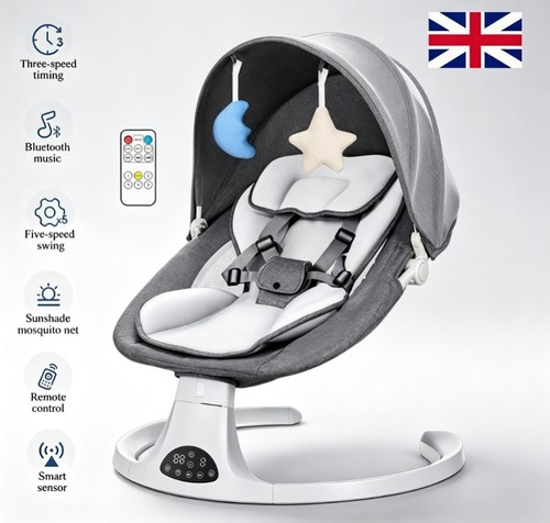 Bluetooth electric baby swing - baby,